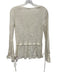 Marle Size 6 White Linen Long Trumpet Sleeve smocked Drawstring Tunic Top White / 6