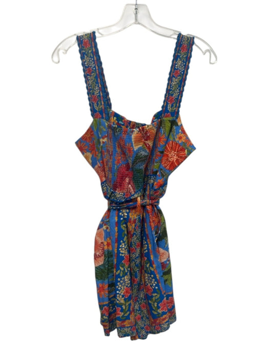 Ganni Size 36 Black & Yellow Viscose Long Trumpet Sleeve Floral Wrap Top Black & Yellow / 36