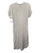Camilla & Marc Size 2 White Cotton Blend Cap Sleeve Heathered Crew Neck Dress White / 2