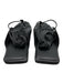 St. Agni Shoe Size 39 Black Leather Square Toe Braid Detailing Sandals Black / 39