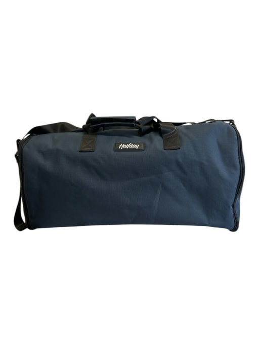 Halfday Navy Blue & Black Polyester crossbody strap Duffle Luggage Navy Blue & Black