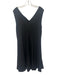 Country Road Size 8 Black Viscose Sleeveless V Neck Pockets Dress Black / 8