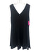 Country Road Size 8 Black Viscose Sleeveless V Neck Pockets Dress Black / 8