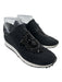 Jimmy Choo Shoe Size est 6 Black textile upper Rhinestone Embellished Sneakers Black / est 6