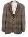 Suitsupply Brown Wool Blend Plaid Patch Pocket 2 Button Men's Blazer Brown / 46