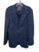 Suitsupply Navy Wool Plaid notched 2 Button Men's Blazer Navy / 46