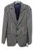 Suitsupply White & Blue Wool Blend Plaid Patch Pocket 2 Button Men's Blazer White & Blue / 46