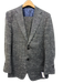 Suitsupply Gray Wool Blend Plaid Patch Pocket 2 Button Men's Suit Gray / 46