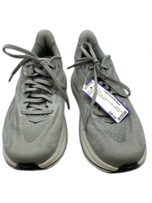 Hoka Shoe Size 9 AS IS Gray Synthetic Solid Athleisure Men's Shoes Gray / 9