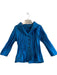 Beluva Size L Blue Polyester Long Sleeve solid color Pleated Button Down Top Blue / L