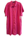 Baird McNutt Size XL Pink Linen Short Sleeve solid color Side Pocket Dress Pink / XL