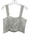 Gap x Doen Size S White Cotton Floral Eyelet Sleeveless Button Front Top White / S