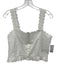 Gap x Doen Size S White Cotton Floral Eyelet Sleeveless Button Front Top White / S