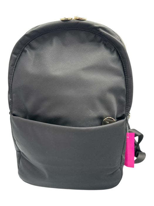 Lo & Sons Black Polyester Zip Close Multiple Pockets Internal Compartments Bag Black