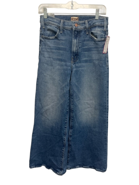 Mother Size 27 Medium Wash Cotton Blend Denim Wide Leg Button & Zip Fly Jeans Medium Wash / 27