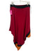 Jay Godfrey Size 2 Red, Black & Orange Silk Asymmetrical Color Block Midi Skirt Red, Black & Orange / 2