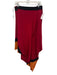 Jay Godfrey Size 2 Red, Black & Orange Silk Asymmetrical Color Block Midi Skirt Red, Black & Orange / 2