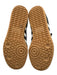 Adidas Shoe Size 5.5 Black, White, Brown Leather Gum sole Stripe Sneakers Black, White, Brown / 5.5