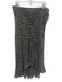 Lauren Ralph Lauren Size 14 Black & Cream Silk Floral Elastic Midi Skirt Black & Cream / 14