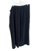 Eileen Fisher Size L Black Silk Elastic Waist Wrap Tie Detail Wide Leg Pants Black / L