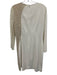 Elie Tahari Size 10 White, Gold, Beige Triacetate Blend Long Sleeve Dress White, Gold, Beige / 10