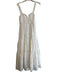 Farm Rio Size XS White Cotton Sleeveless Floral Cutout backing Lined Dress White / XS