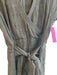 Veronica Beard Size 4 Black Cotton Short Sleeve solid color Waist tie Dress Black / 4