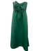 Amsale Size 6 Green Polyester Strapless Bow Gathered Waist Full Length Gown Green / 6
