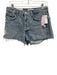 Agolde Size 27 Light Wash Cotton Denim Raw Hem Button Fly Cutoff Shorts Light Wash / 27