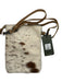 Myra Bag Cream & Brown Pony Hair Leather Strap Zip Close Crossbody Bag Cream & Brown / S