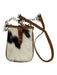 Canoe White & Brown Pony Hair & Leather Chain Strap Crossbody Bag White & Brown / XS