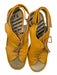 Fly London Shoe Size 41 Mustard Leather Platform lace up Sandals Mustard / 41