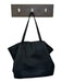 Hobo Black Leather Top Handles Magnetic Close Tote Bag Black / L