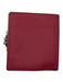 Longchamp Magenta Leather Bi-Fold Kiss Lock Wallets Magenta