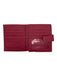 Longchamp Magenta Leather Bi-Fold Kiss Lock Wallets Magenta