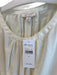 Ella Moss Size XS Ivory Cotton 3/4 Sleeve Round Neck Lace Detail Waist Tie Dress Ivory / XS