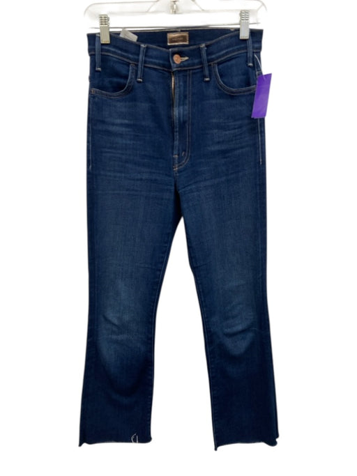 Mother Size 26 Dark Wash Cotton Blend High Rise Zip Fly Slim Straight Jeans Dark Wash / 26