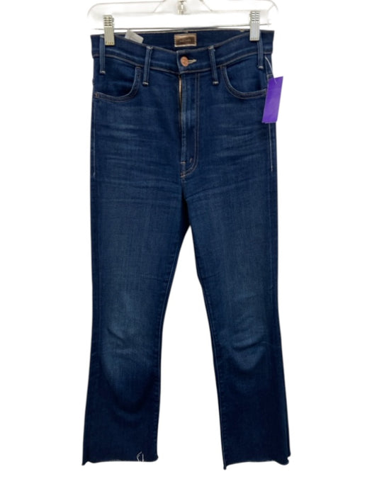 Mother Size 26 Dark Wash Cotton Blend High Rise Zip Fly Slim Straight Jeans Dark Wash / 26