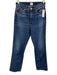 Edwin Size 25 Dark Wash Cotton High Rise Zip Fly Straight Jeans Dark Wash / 25