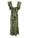 Anna Cate Size XS Blue, Green, Yellow Cotton Ruffle Cap Sleeve Floral Dress Blue, Green, Yellow / XS