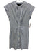 Veronica Beard Jeans Size Small Light blue & white Cotton Blend Cap Sleeve Dress Light blue & white / Small