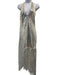 Rotate Size L / 40 Silver & Cream Polyester Blend Sequin Fringe Backless Dress Silver & Cream / L / 40