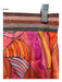 Oliphant Size S Coral & Multi Viscose Paisley Side Zip Elastic Waist Maxi Skirt Coral & Multi / S