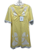 Anna Cate Size XS Yellow & White Cotton Short Sleeve Ginkgo Leaves Dress Yellow & White / XS