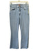 Mother Size 27 Light Wash Cotton Denim Zip Fly High Rise Boot Cut Raw Hem Jeans Light Wash / 27