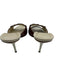 Gucci Shoe Size 37 White & Brown Leather open toe Guccissima Horse Bit Sandals White & Brown / 37