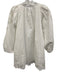 The Shirt Size XS White Cotton Long Sleeve 1/2 Button Knee length Dress White / XS