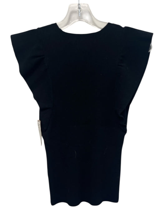 Marie Oliver Size S Black Viscose & Polyester Sleeveless Rib Knit Top Black / S