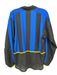 Nike Size M Blue & Black Polyester Soccer Striped Soccer Jersey Men's T-Shirt Blue & Black / M