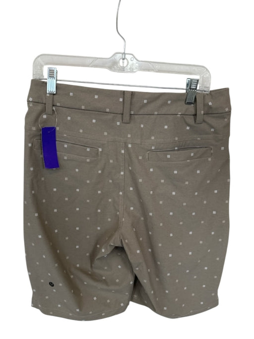 Lululemon Size 32 Tan & Cream Polyester Print Athletic Men's Shorts Tan & Cream / 32
